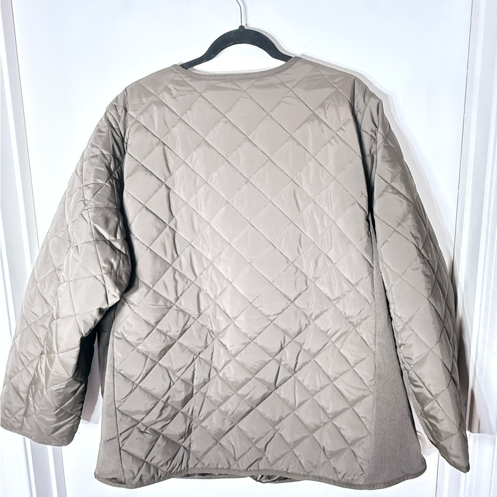 Philosophy Quilted Jacket Olive Green Plus Size 3X NWT - Picture 8 of 9